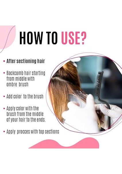Ombre Saç Boyası Fırçası-Saç Rengi Fırçaları, Saç Stilisti Için Renk Fırçaları - Saç Rengi Aplikatörü modelleri