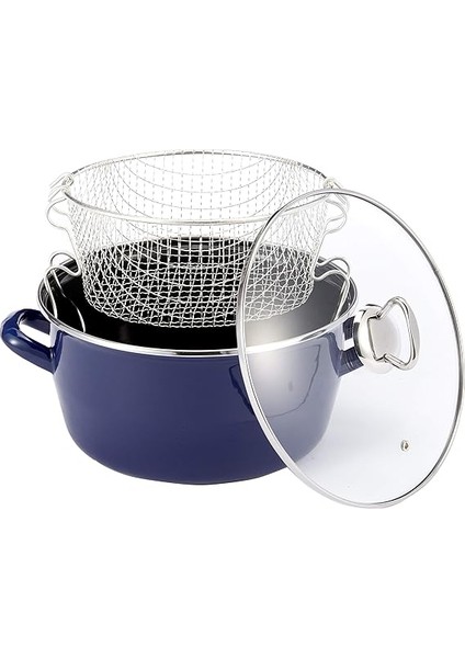 Fry Çıtır Kızartma Tenceresi 22 Cm, Lacivert fiyatları