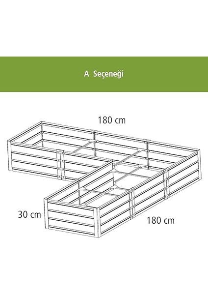 Premium Yükseltilmiş Sebze Yatağı, Galvanizli Paslanmaz Çelik Bahçe Bostan Yatağı, Ağaçlar, Otlar, Domates, Biber, Brokoli, Havuç Için, Modüler Kolay Montaj, 120X60X30 cm indirimleri