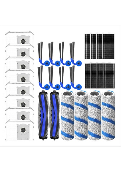 Ecovacs Deeboot X11 OMNICYCLONE/X11 Pro Omnı Aksesuarları Ana Yan Fırça Hepa Filtre Rulo Paspas Yedek Parçaları (Yurt Dışından)