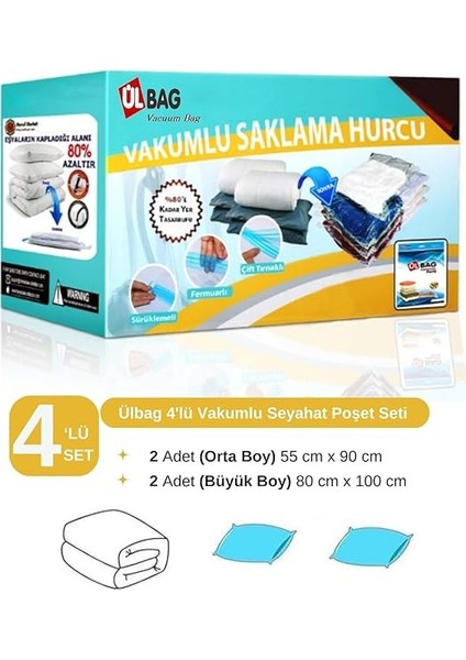 Vakumlu Poşet Seti (2 Orta + 2 Büyük Boy) Vakumlu Torba, Vakumlu Hurç fiyatları