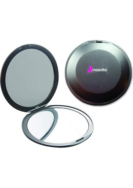 Gri Cep ve Çanta Makyaj Aynası modelleri