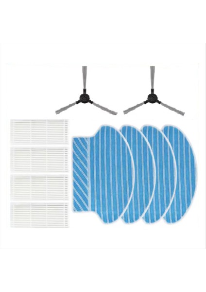 Robzone Duoro X-Clean Süpürme Makinesi Aksesuarları Için 10 Adet Yan Fırça Paspas Filtresi (Yurt Dışından)