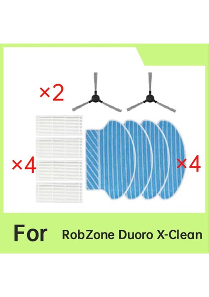 Robzone Duoro X-Clean Süpürme Makinesi Aksesuarları Için 10 Adet Yan Fırça Paspas Filtresi (Yurt Dışından) fiyatları