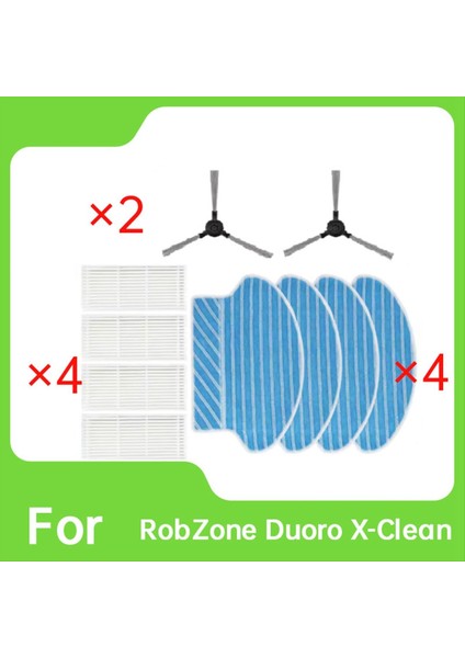 Robzone Duoro X-Clean Süpürme Makinesi Aksesuarları Için 10 Adet Yan Fırça Paspas Filtresi (Yurt Dışından) modelleri