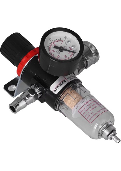 AFR2000 1/4in Hava Kompresörü Nem Filtresi Su Yağ Ayırıcı Regülatörü Basınç Göstergesi ile (Yurt Dışından)