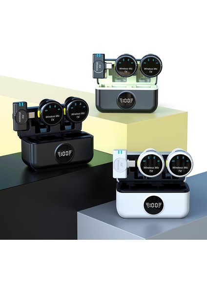 2'si 1 Arada Mini Manyetik Klipsli Kablosuz Mikrofon Type-C Fişi (Yurt Dışından) fiyatları