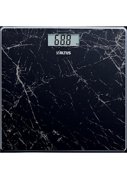 Al 808 Sm Mermer Desenli Dijital Baskül ve Vücut Tartısı, Standart