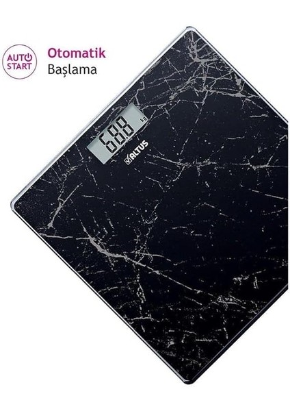 Al 808 Sm Mermer Desenli Dijital Baskül ve Vücut Tartısı, Standart fırsatları