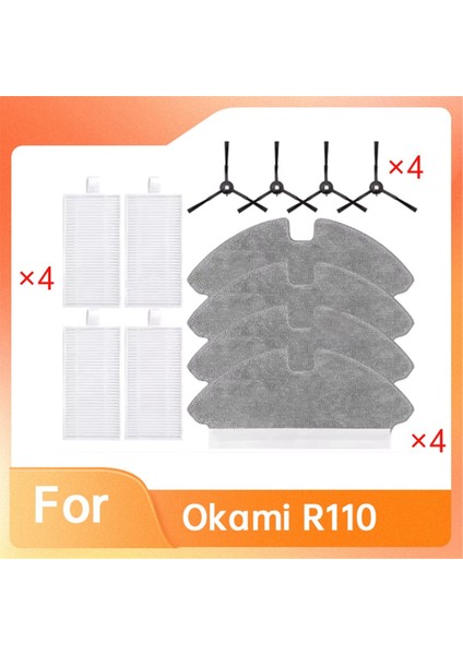 Okami R11 Elektrikli Süpürge Yan Fırça Paspas Filtresi Için 12 Adet (Yurt Dışından) fiyatları