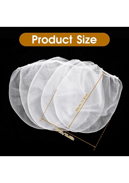 20 Adet Boya Süzgeç Çantası 1 Galon Boya Filtresi Elastik Ipli Beyaz Ince Örgü Üst Açılış Naylon Örgü Filtre (Yurt Dışından) fiyatları