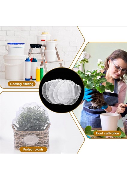 20 Adet Boya Süzgeç Çantası 1 Galon Boya Filtresi Elastik Ipli Beyaz Ince Örgü Üst Açılış Naylon Örgü Filtre (Yurt Dışından) fırsatları