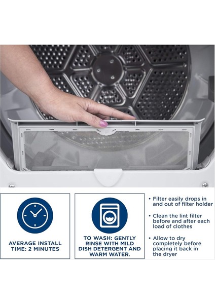 Ge Ev Aletleri Için Kurutucu Lint Filtresi WE03X23881 Için Ekran WE03X23881 Için Kurutucu Filtresi (Yurt Dışından) fırsatları