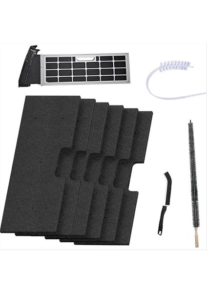 Ge Profil Yıkama Kurutucu Combo Için 4&#39 Lü Paket Lint Filtresi - Kurutucu Havalandırma Fırçalı Ge WH01X35719 Için Uyumlu Yedek (Yurt Dışından)