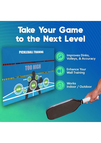 Pickleball Eğitimi Duvar Çıkartmaları Uygulama Pickleball Dink Pad Uygulama Kurulu Poster Rebounder Eğitim Yardımı (Yurt Dışından)