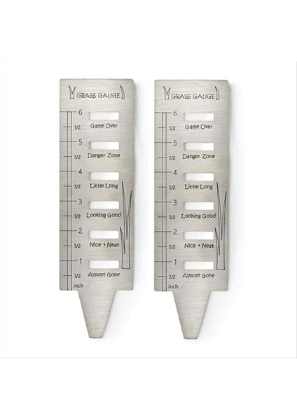 Çim Çim Göstergesi - Paslanmaz Çelik Çim Göstergeleri Bahçe Çim Gösterileri Hediyeler Için Göstergeler Çim Aracı Yard Peyzaj Tesisi 2 Pcs (Yurt Dışından)