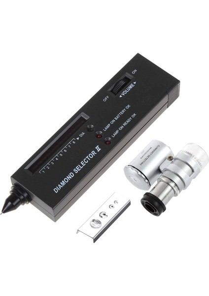 Kuyumcu Elmas Aracı Kiti Taşınabilir Elmas Test Cihazı - 60X Işıklı Loupe (Yurt Dışından)