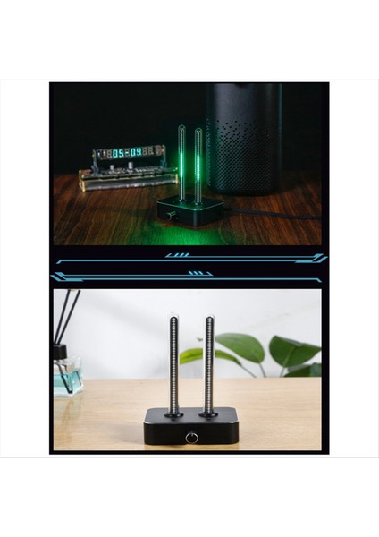 Retro Psödo-Nixie Tüp In9 Tüp Müzik Spektrum Ölçer Seviye Metre Masaüstü Süs Pikap Ritim Işığı (Yurt Dışından)