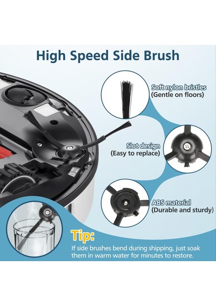 Roborock S8 Maxv Ultra S8 Max Ultra Yedek Parça Ana Yan Fırça Paspas Bezleri Filtre Toz Torbası Aksesuarları (Yurt Dışından) fırsatları