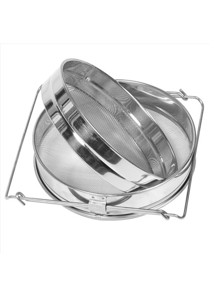 2x Paslanmaz Çelik Bal Süzgeç Çift Elek Bal Parçası Süzgeç 5 Galonluk Kova Için Bal Çıkarma Ekipmanları (Yurt Dışından) indirimleri