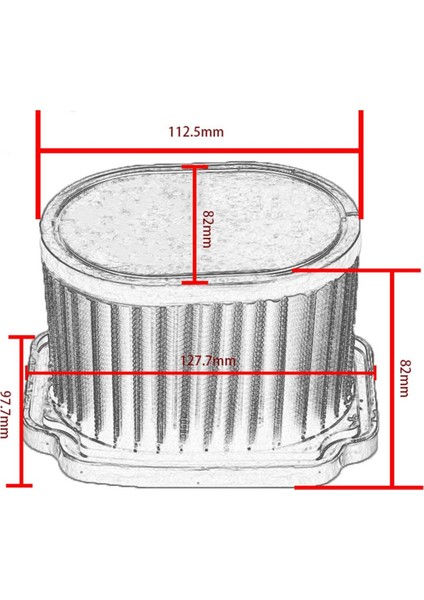 Akış Hava Temizleyici Elemanı Emme Hava Filtresi Yamaha FZ07 MT07 Tracer 700 /gt XSR700 Tenere 700 /rally Yzf-R7 (Yurt Dışından) fırsatları