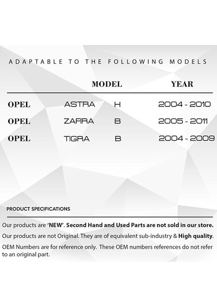 Auto Part Opel Astra H,zafira,tigra B Için Uyumlu Cam Düğmesi Kapağı fırsatları