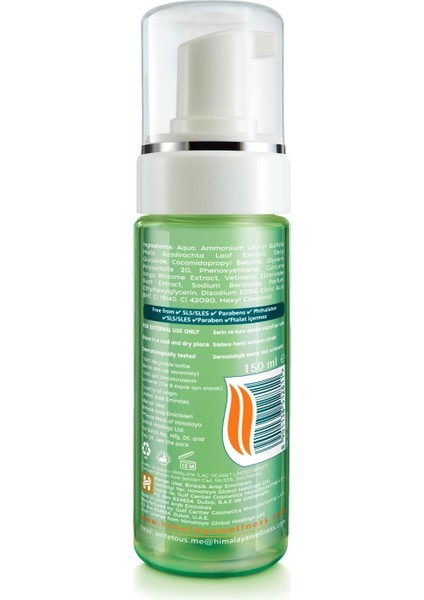 Since 1930 Arındırıcı Yüz Temizleme Köpüğü, Neem, Zerdeçal, Parabensiz, Normal ve Yağlı Ciltler, 150 ml fiyatları