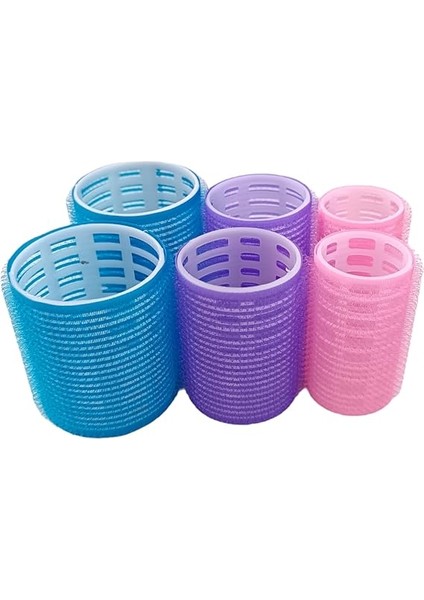 1225 Karma Bigudi 6lı Cırtlı - Yapışkanlı Saç Bigudisi modelleri