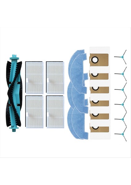 Ultenic T20 Pro Vakum Parçaları Için Uygun Ana Silindir Yan Fırça Toz Torbası Filtre Paspas Bezi Aksesuarları (Yurt Dışından)