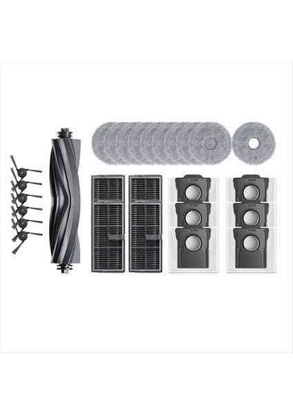 Mova P50 Pro Ultra Için Uygun Mova P10 Pro Ultra Aksesuarları Tricut Fırça Hepa Filtre Paspas Bezi Toz Torbası (Yurt Dışından) fiyatları