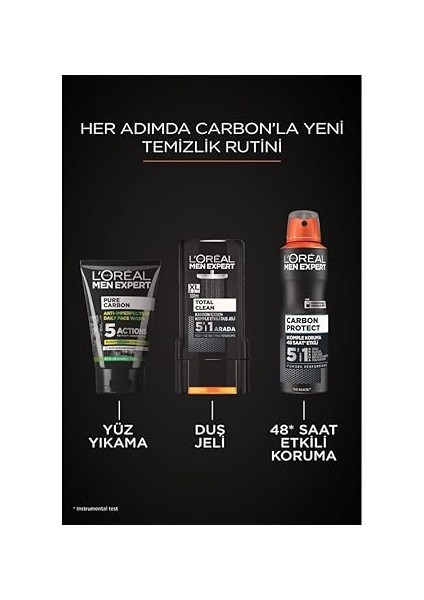 Parıs Men Expert Pure Charcoal Cilt Problemlerine Karşı Savaşan Yüz Yıkama Jeli 100 ml fırsatları