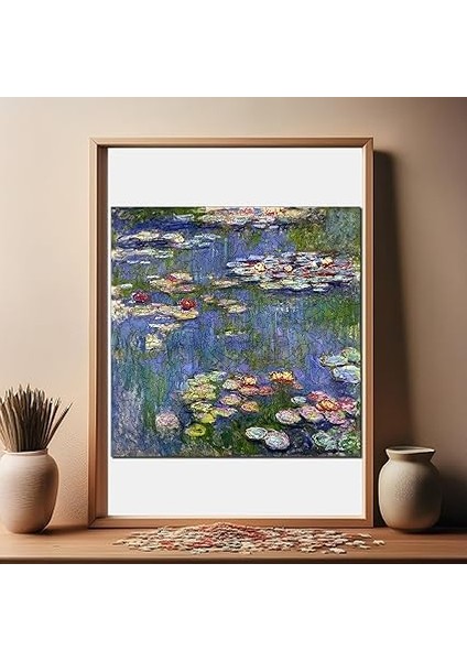 - Ahşap Puzzle Yetişkinler Için - Claude Monet Nilüferler Benzersiz Parçalı Puzzle - 353 Parça Ahşap Yapboz - Yapıştırıcı Folyo Dahil - Dekoratif Ahşap Puzzle - 29X29 cm - S1-28 modelleri