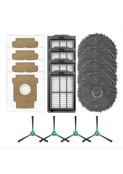 Irobot Romba Plus 405 COMBO/505 Combo Yedek Parça Aksesuarları Yan Fırça Hepa Filtre Paspas Toz Torbaları (Yurt Dışından) fırsatları