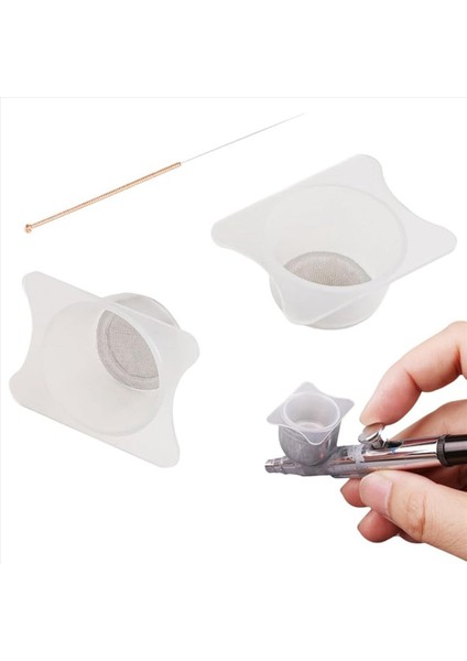 Airbrush Filtreli Fincan 4 Adet Airbrush Özel Boya Filtreli Fincan 0 3mm Airbrush Püskürtme Tabancası Iğnesi Boya Airbrush Için (Yurt Dışından) modelleri