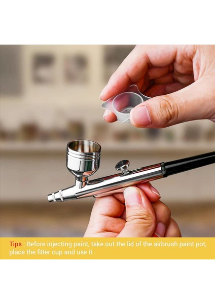 Airbrush Filtreli Fincan 4 Adet Airbrush Özel Boya Filtreli Fincan 0 3mm Airbrush Püskürtme Tabancası Iğnesi Boya Airbrush Için (Yurt Dışından) indirimleri