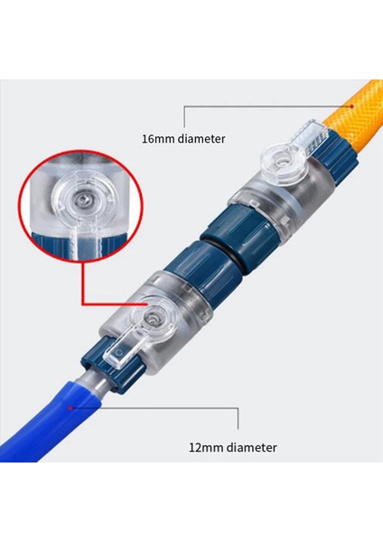 2 Adet 12MM Akvaryum Filtresi Su Hortumu Akış Kontrolü Çift Musluk Hızlı Bırakma Konektörü Balık Tankı Filtresi (Yurt Dışından) fırsatları