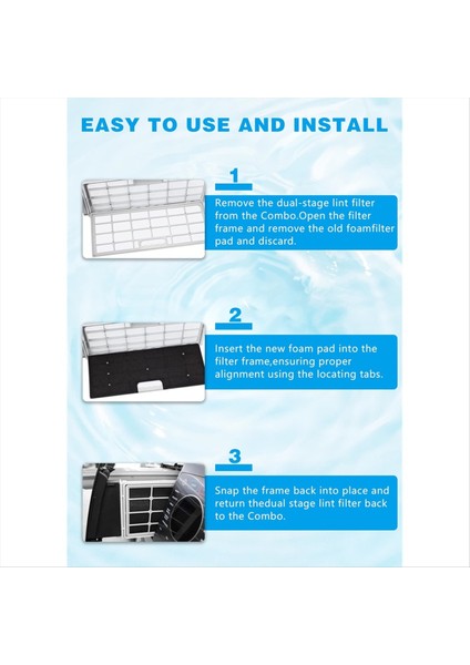 Ge Profil Yıkama Kurutucu Combo Için 4&#39 Lü Paket Lint Filtresi - Kurutucu Havalandırma Fırçalı Ge WH01X35719 Için Uyumlu Yedek (Yurt Dışından) fırsatları