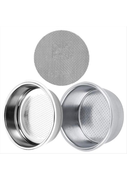 51MM Basınçlı Espresso Filtre Sepeti (Tek ve Çift Bardak) ve Puck Eleği - Espresso Makineleri ve Kahve Makineleri Için (Yurt Dışından)
