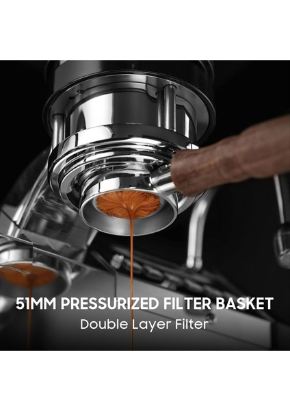 51MM Basınçlı Espresso Filtre Sepeti (Tek ve Çift Bardak) ve Puck Eleği - Espresso Makineleri ve Kahve Makineleri Için (Yurt Dışından) fırsatları
