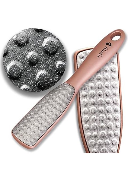 Çift Taraflı Ayak Törpüsü – Paslanmaz Çelik Nasır ve Topuk Çatlağı Törpüsü, Ergonomik Saplı, Islak/kuru Kullanıma Uygun, Ev Tipi Pedikür Ayak Ovucu fırsatları