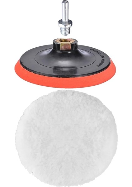 Yünü Seti 3lü Matkap Uyumlu Pasta Cila Yünü Kuzu Postu Parlatma Pedi Seti