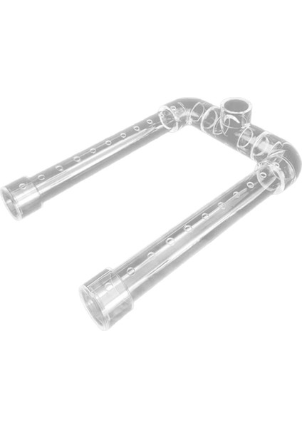 Şeffaf Akvaryum Filtresi Çift Yağmur Çubuğu Çıkış Borusu Akrilik Yağmur Biçimli Duş Çıkış Borusu Balık Tankı Aksesuarları (Yurt Dışından)