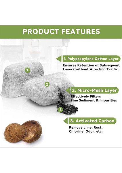 10 Adet Yedek Kömür Su Filtreleri Nınja ES601 ES701 Espresso Kahve Makinesi Kahve Aktif Karbon Filtre (Yurt Dışından) fırsatları