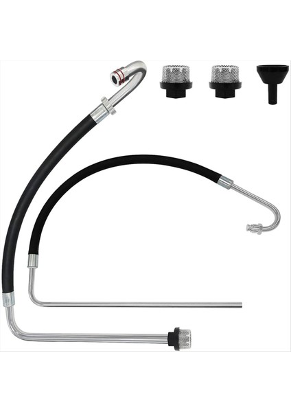 390/395/490/495/595 ve Tongshan T300/500 ile Uyumlu Süzgeçli Paslanmaz Çelik Emme Hortumu ve Reflü Hattı Kiti (Yurt Dışından)