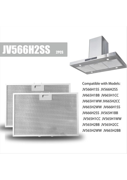 2 Adet WB02X24871 Davlumbaz Yağ Filtresi Ge JV566H1SS JV566H2SS JV565H2CC Davlumbaz Yağ Filtresi (Yurt Dışından) fiyatları