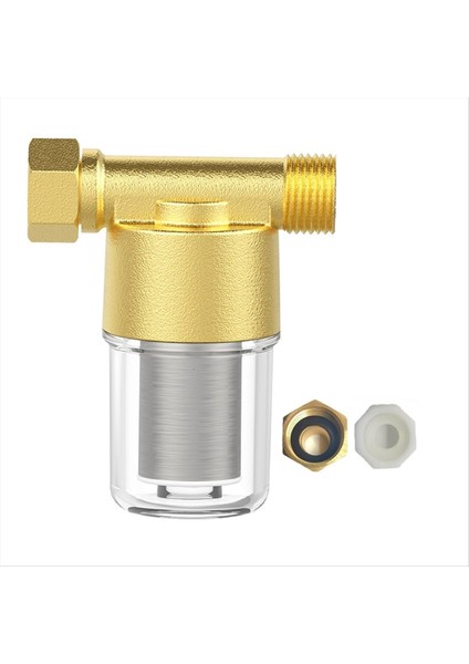 Pirinç Tortu Filtresi, Yeniden Kullanılabilir Tortu Su Filtresi, Çamaşır Makinesi Için Satır Içi Yıkama Filtresi, Duş, Bahçe Hortumu (Yurt Dışından)