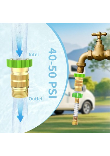 Rv Su Basınç Regülatörü 40-50 Psı, Pirinç Serbest Baş 3/4inch Hortum Iplik ve Giriş Filtresi Su Basıncı Redüktör (Yurt Dışından) fiyatları