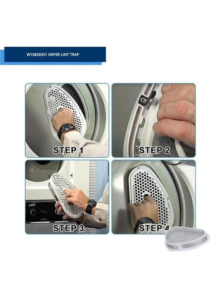 W10828351 Kurutucu Lint Trap Yedek Kenmore Kurutucu Lint Screen Whirlpool Kurutucu Için Lint Trap Filtresi ve Kapak (Yurt Dışından) fiyatları