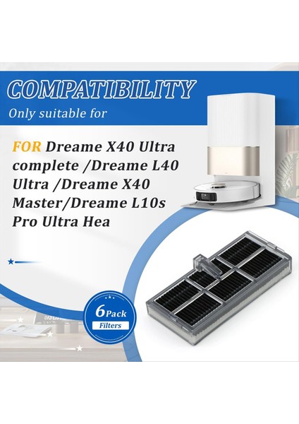 Dreame X40 ULTRA/L10S Pro Ultra ISI/X30 ULTRA/X30 Pro Plus Hepa Filtre Elektrikli Süpürge Yedek Parçaları Için Hepa Filtre (Yurt Dışından) fiyatları
