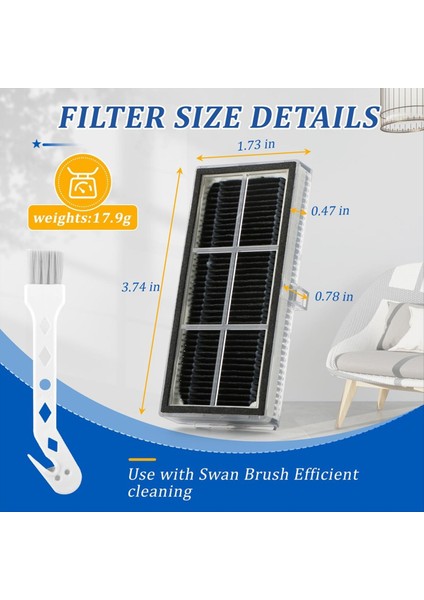 Dreame X40 ULTRA/L10S Pro Ultra ISI/X30 ULTRA/X30 Pro Plus Hepa Filtre Elektrikli Süpürge Yedek Parçaları Için Hepa Filtre (Yurt Dışından) modelleri